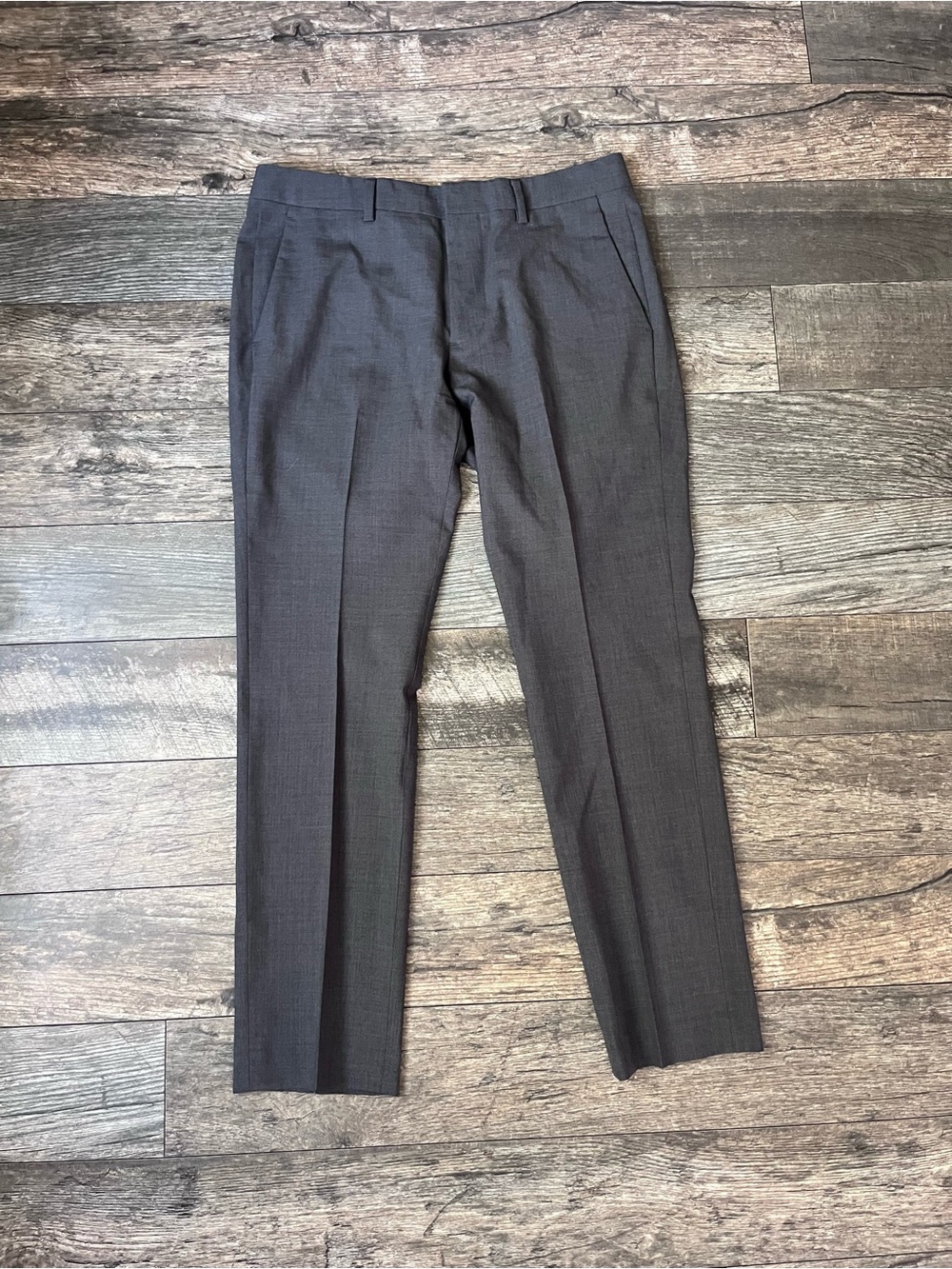 Bonobos Premium Men's Charcoal Italian Wool Dress Pants 32x30